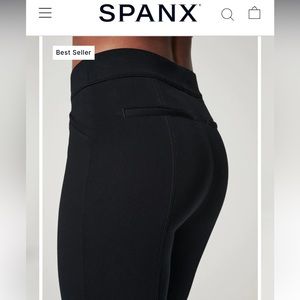 Spanx The Perfect Pant, Ankle Back Seam Skinny - Size Large Regular length
